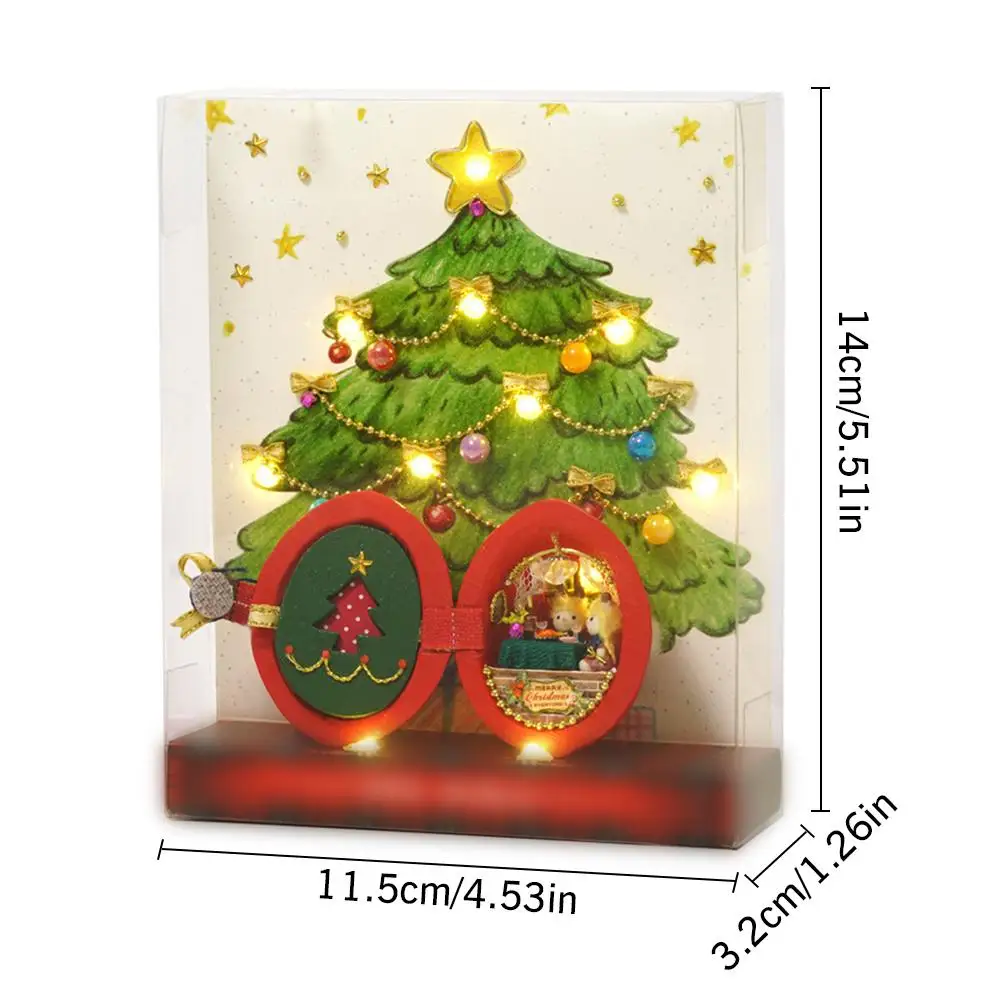 Kids DIY House Wooden Christmas Tree With Ornaments Children New Year Gifts For Christmas Decoration
Kids DIY House Wooden Christmas Tree With Ornaments Children New Year Gifts For Christmas Decoration