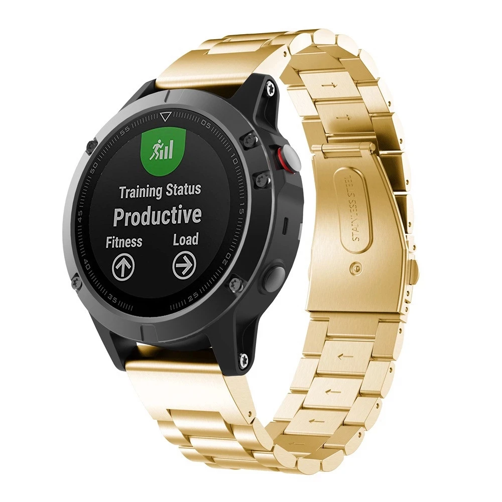 Металлический ремешок для наручных часов Garmin Fenix 5X 5 6X 6 Pro 3HR Easyfit быстросъемный