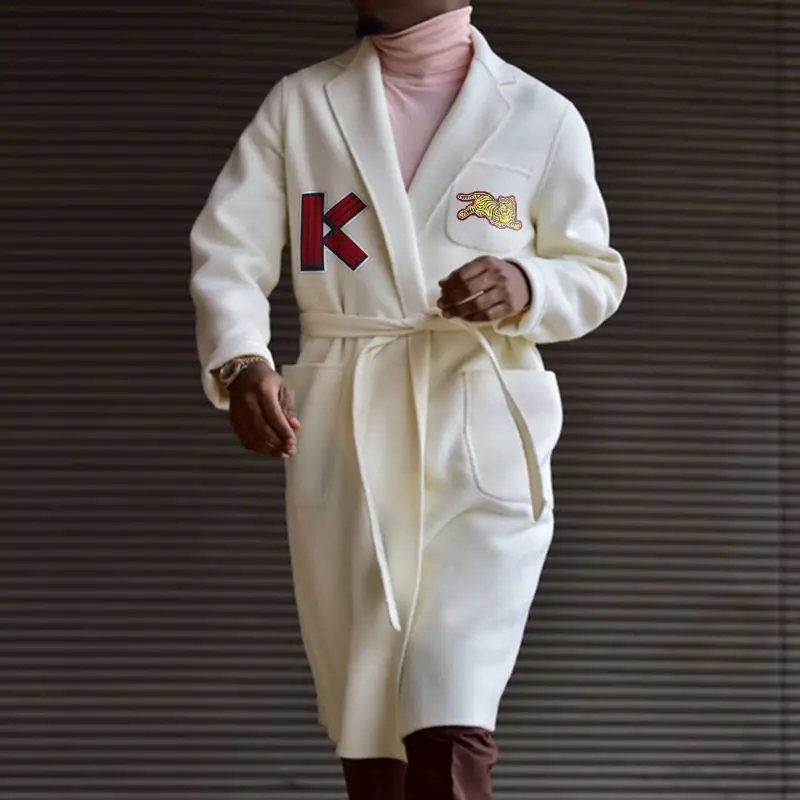 Fashion Autumn Winter Coat Men Long Solid Color White Slim Waist Trench Coat 2021 New Hot Sell Trend Jackets Men Luxury Clothing
Fashion Autumn Winter Coat Men Long Solid Color White Slim Waist Trench Coat 2021 New Hot Sell Trend Jackets Men Luxury Clothing