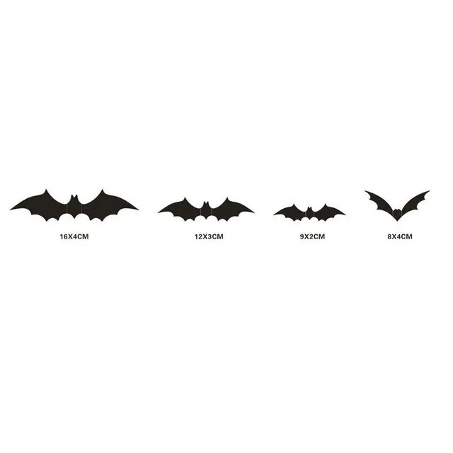 24/48pcs DIY Halloween Party PVC 3D Decorative Scary Bats Wall Decal Wall Sticker Halloween Eve Decor Home Window Decoration
24/48pcs DIY Halloween Party PVC 3D Decorative Scary Bats Wall Decal Wall Sticker Halloween Eve Decor Home Window Decoration