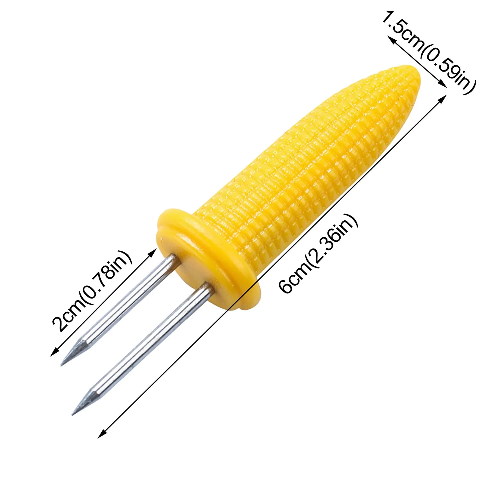 Snow Tip 20 Pieces Stainless Steel Corn Cob Holder Skewers With Silicone Handle For BBQ Twin Prong Sweetcorn Holder Fork #GM
Snow Tip 20 Pieces Stainless Steel Corn Cob Holder Skewers With Silicone Handle For BBQ Twin Prong Sweetcorn Holder Fork #GM