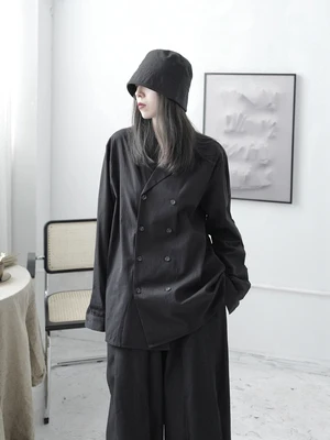 The new design feeling minority deconstructs shirt jacket women double-breasted suit collar loose boyfriend trend
The new design feeling minority deconstructs shirt jacket women double-breasted suit collar loose boyfriend trend