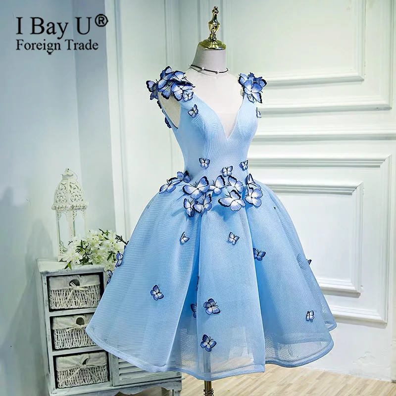 Butterfly Embroidery Cocktail Dresses Short Prom Dresses Graduation Gown Blue Party Dresses Vestido Vestidos De Graduacion
Butterfly Embroidery Cocktail Dresses Short Prom Dresses Graduation Gown Blue Party Dresses Vestido Vestidos De Graduacion