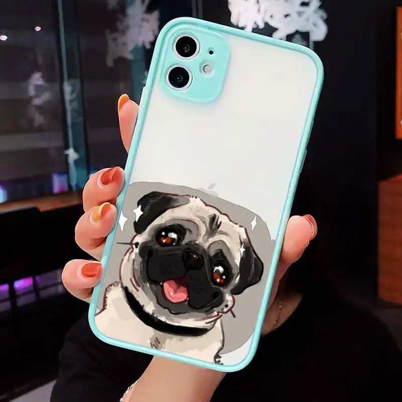 Cute Pug Dog French Bulldog Phone Cases matte transparent For iphone 7 8 11 12 plus mini x xs xr pro max cover
Cute Pug Dog French Bulldog Phone Cases matte transparent For iphone 7 8 11 12 plus mini x xs xr pro max cover