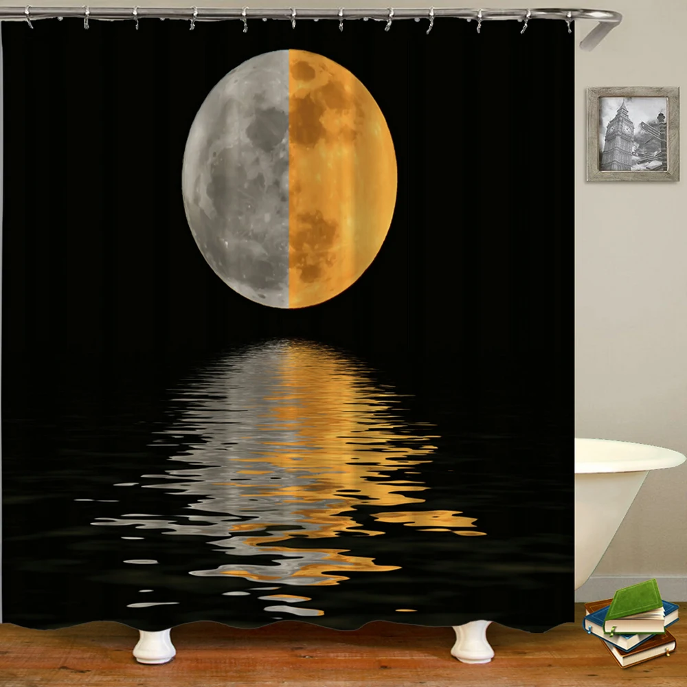 Waterproof Bathroom Shower Curtains Earth Starry Sky Bath Curtains 3d Printing With Hooks 180*180 Washable Polyester Cloth Decor 
Waterproof Bathroom Shower Curtains Earth Starry Sky Bath Curtains 3d Printing With Hooks 180*180 Washable Polyester Cloth Decor
