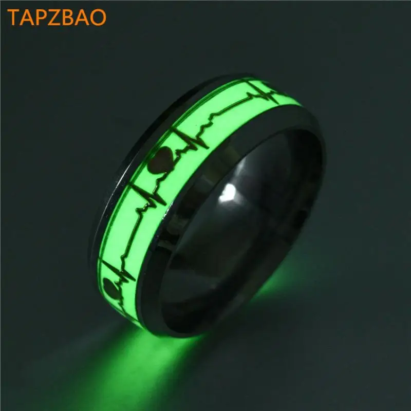 Heartbeat Luminous Rings Stainless Steel Fluorescent Glowing In dark Finger Wedding Bands Jewelry Gift Accessories 
Heartbeat Luminous Rings Stainless Steel Fluorescent Glowing In dark Finger Wedding Bands Jewelry Gift Accessories