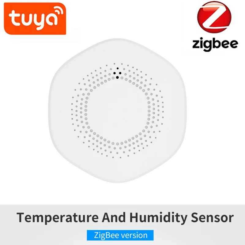 Датчик температуры и влажности Tuya Smart Zigbee, сенсор для умного дома, связь с приложением, отслеживание температуры и влажности в режиме реальн... 
Датчик температуры и влажности Tuya Smart Zigbee, сенсор для умного дома, связь с приложением, отслеживание температуры и влажности в режиме реальн...