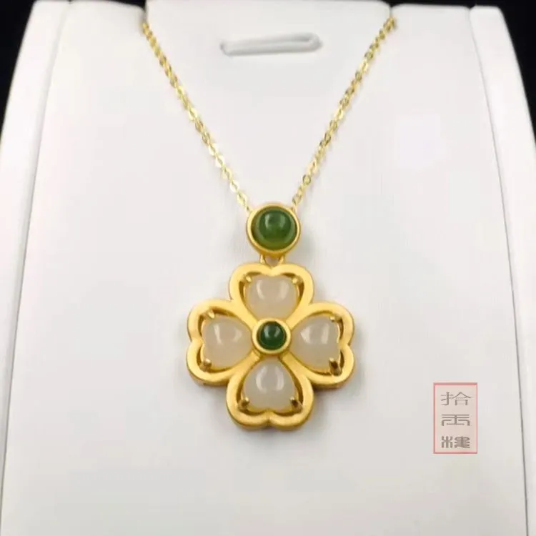 Подвеска с белым нефритом И цветком из натурального золота 925 пробы, женское ожерелье с нефритом
Подвеска с белым нефритом И цветком из натурального золота 925 пробы, женское ожерелье с нефритом