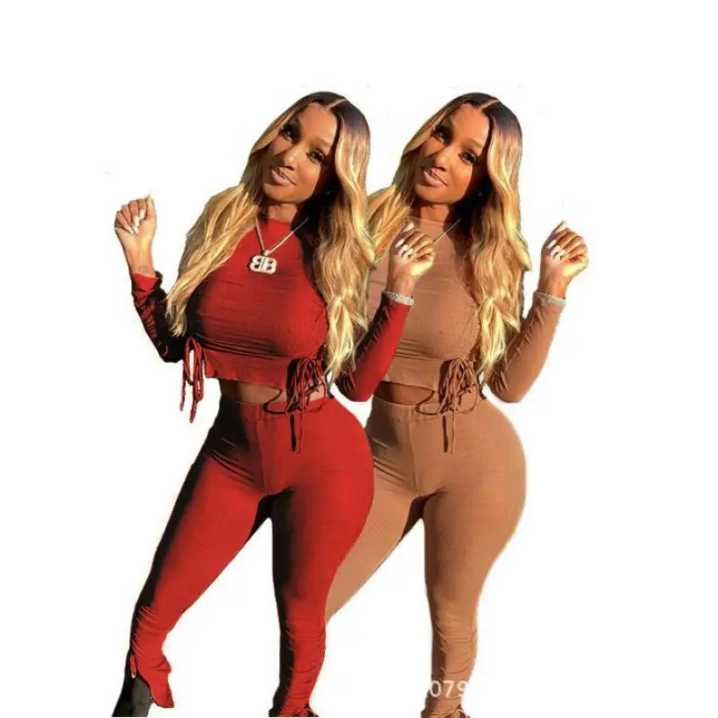 2021 Autumn and Winter New Style Women's Fashion Casual Solid Color Drawstring Split Fork Two-Piece Suit
2021 Autumn and Winter New Style Women's Fashion Casual Solid Color Drawstring Split Fork Two-Piece Suit