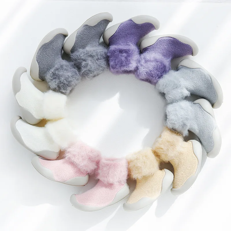 Winter Kids Warm Snow Shoes Socks Infant Boys Brushed Thick Sock Shoes Yellow Black Baby Girls Booties Soft Soles Toddler Shoes
Winter Kids Warm Snow Shoes Socks Infant Boys Brushed Thick Sock Shoes Yellow Black Baby Girls Booties Soft Soles Toddler Shoes