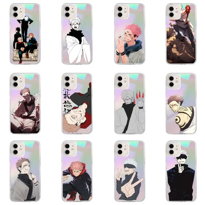 Jujutsu Kaisen anime Phone Case for iPhone huawei P 7 8 9 11 12 10 30 40 S X XS XR MINI Pro Max Plus laser Transparent Glitter
Jujutsu Kaisen anime Phone Case for iPhone huawei P 7 8 9 11 12 10 30 40 S X XS XR MINI Pro Max Plus laser Transparent Glitter