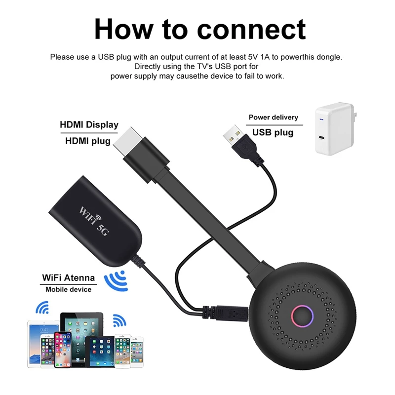 HDMI TV 1080P Wireless Display Dongle Support Miracast Airplay DLNA Youtube Mi TV for Android Phone TV
HDMI TV 1080P Wireless Display Dongle Support Miracast Airplay DLNA Youtube Mi TV for Android Phone TV