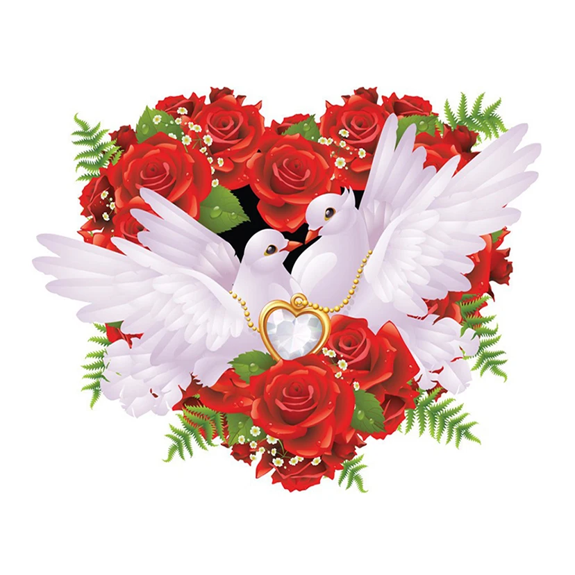 DIY Full Drill Diamond Painting Embroidery"White Pigeons Flower" Cross Stitch Rhinestone Mosaic Painting Wedding Gift ER1128
DIY Full Drill Diamond Painting Embroidery"White Pigeons Flower" Cross Stitch Rhinestone Mosaic Painting Wedding Gift ER1128