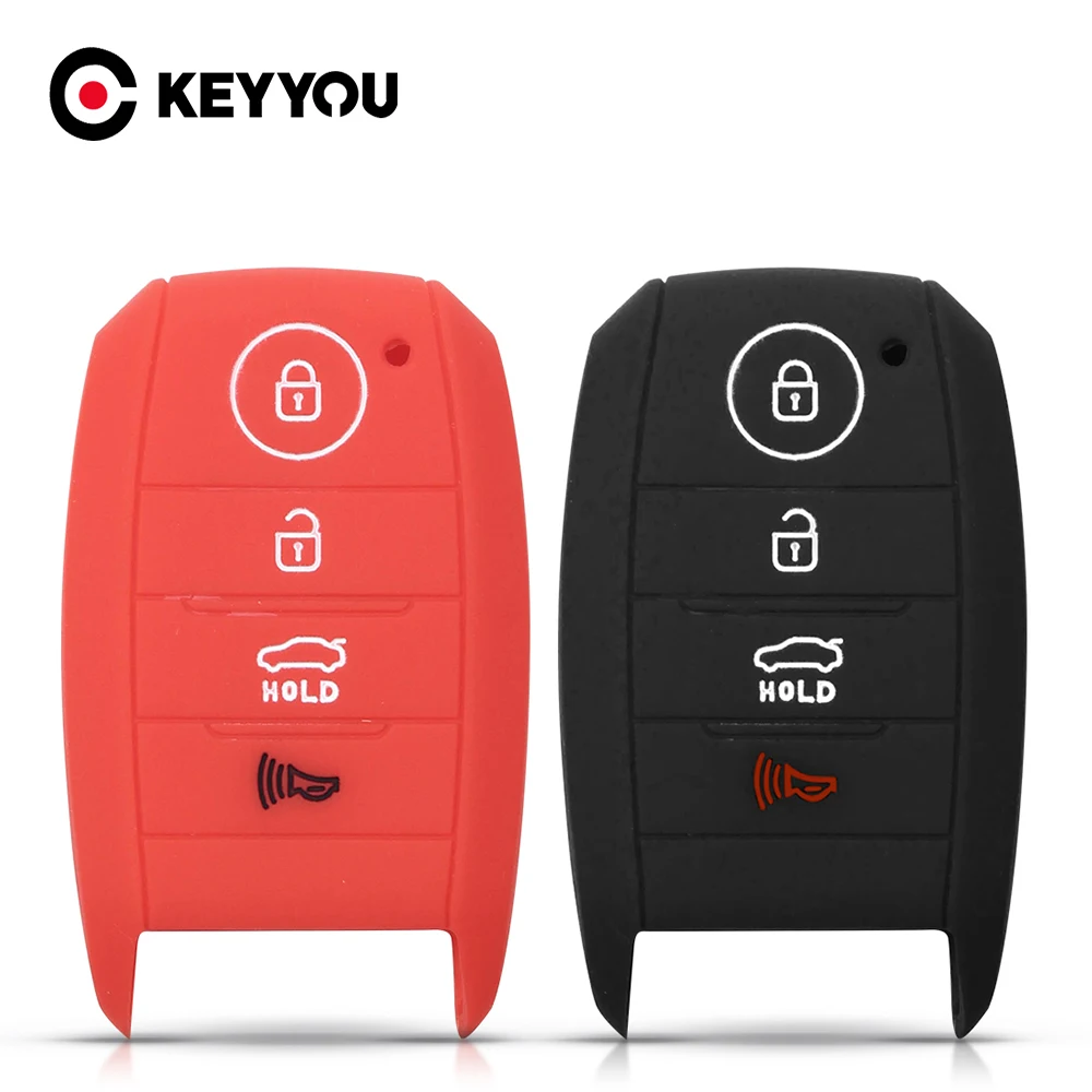 Силиконовый чехол для ключей KEYYOU 4BT Kia Sorento Optima Forte Koup Soul Niro K3 K3S KX3 K4 KX5 K5 RIO Ceed