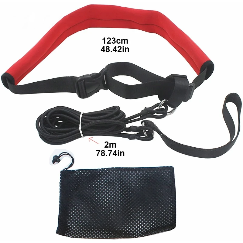 2m Pool Swim Training Leash Swimming Training Elastic Belt Resistance Tether Set
2m Pool Swim Training Leash Swimming Training Elastic Belt Resistance Tether Set