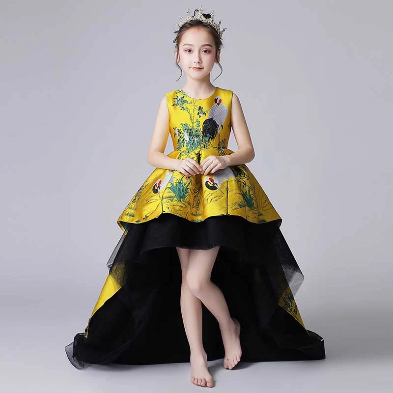 Yellow Asymmetrical Chinese Evening Dresses Trailing Girl Cheongsam New Year Dress Christmas Children Princess Piano Thick Qipao
Yellow Asymmetrical Chinese Evening Dresses Trailing Girl Cheongsam New Year Dress Christmas Children Princess Piano Thick Qipao