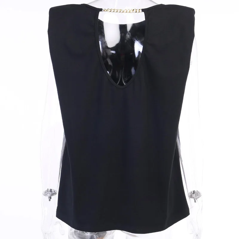 WEPBEL Women's Sexy Loose Vest Summer Casual Chain Backless Solid Color Sleeveless O-Neck T-shirt
WEPBEL Women's Sexy Loose Vest Summer Casual Chain Backless Solid Color Sleeveless O-Neck T-shirt