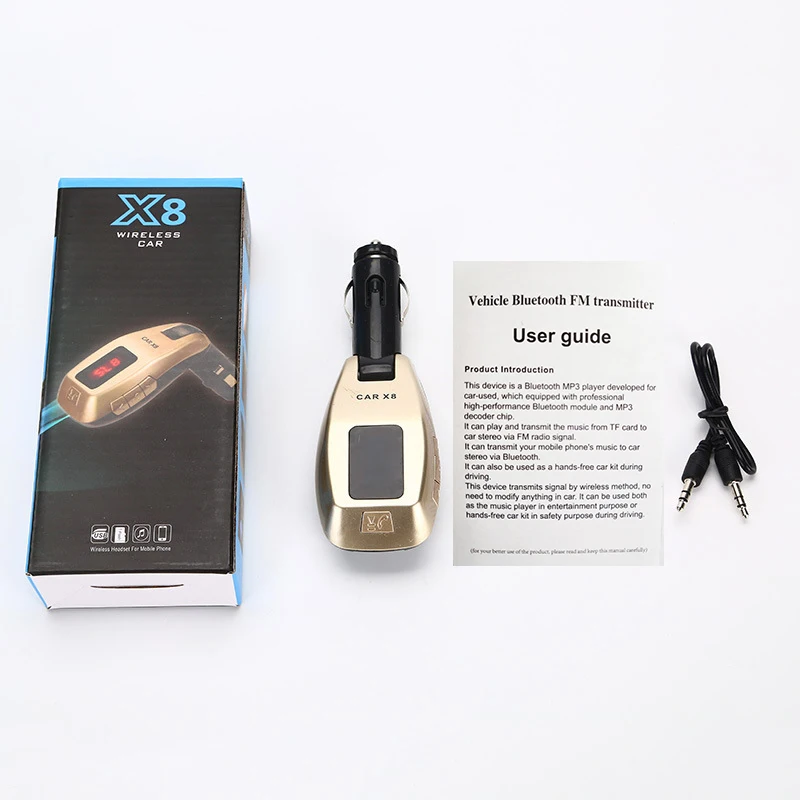 Bluetooth 5.0 12V 24V 2.4A FM Transmitter Bluetooth Car Adapter Battery Voltage USB Port Charger With Voice Prompts Modulator
Bluetooth 5.0 12V 24V 2.4A FM Transmitter Bluetooth Car Adapter Battery Voltage USB Port Charger With Voice Prompts Modulator