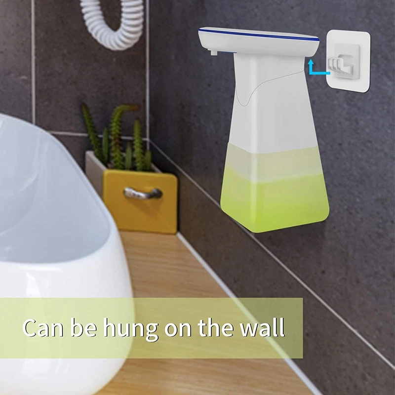 

Automatic Foaming Soap Dispenser Induction Touchless Battery Electric Hands Free Sanitizers Liquid Gel Pump Bottle 14Oz