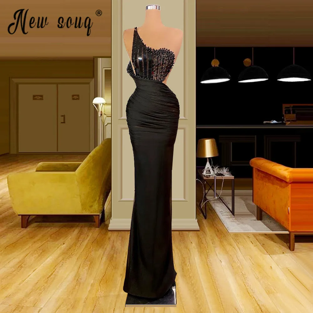 Black one shoulder Crystals Evening Dress 2021 Beads Mermaid Dubai Saudi Robe De Soiree For Party Satin Vestidos De Fiesta
Black one shoulder Crystals Evening Dress 2021 Beads Mermaid Dubai Saudi Robe De Soiree For Party Satin Vestidos De Fiesta