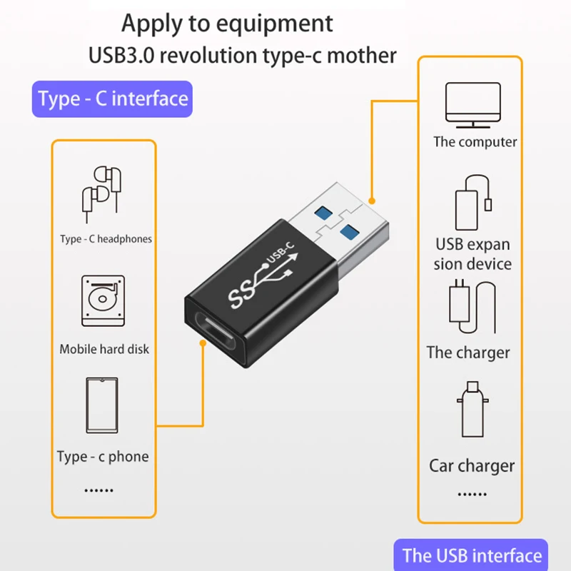 USB Type C To USB 3.0 Adapter 5Gbps High Speed Converter USB3.1Gen1 Notebook Adapter OTG Adapter For Pc Xiaomi Huawei
USB Type C To USB 3.0 Adapter 5Gbps High Speed Converter USB3.1Gen1 Notebook Adapter OTG Adapter For Pc Xiaomi Huawei