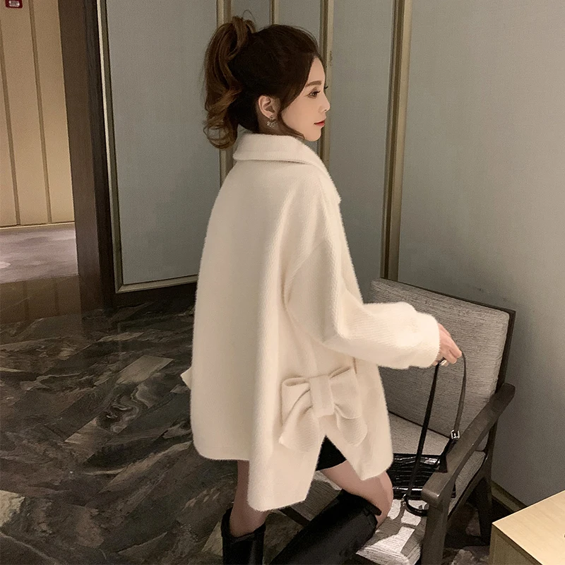 2019 New arrival Women Woolen Coat Thicken Long Sleeve Medium-short Collar Open Front Parka Belt new Women Coat
2019 New arrival Women Woolen Coat Thicken Long Sleeve Medium-short Collar Open Front Parka Belt new Women Coat