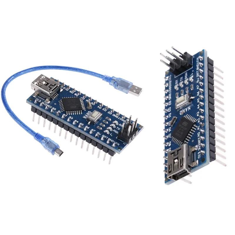 Плата микроконтроллера Mini USB Nano V3.0 Atmega328p CH340G, плата с кабелем, инструмент, детали, аксессуары для Arduino, 1 компл.
Плата микроконтроллера Mini USB Nano V3.0 Atmega328p CH340G, плата с кабелем, инструмент, детали, аксессуары для Arduino, 1 компл.