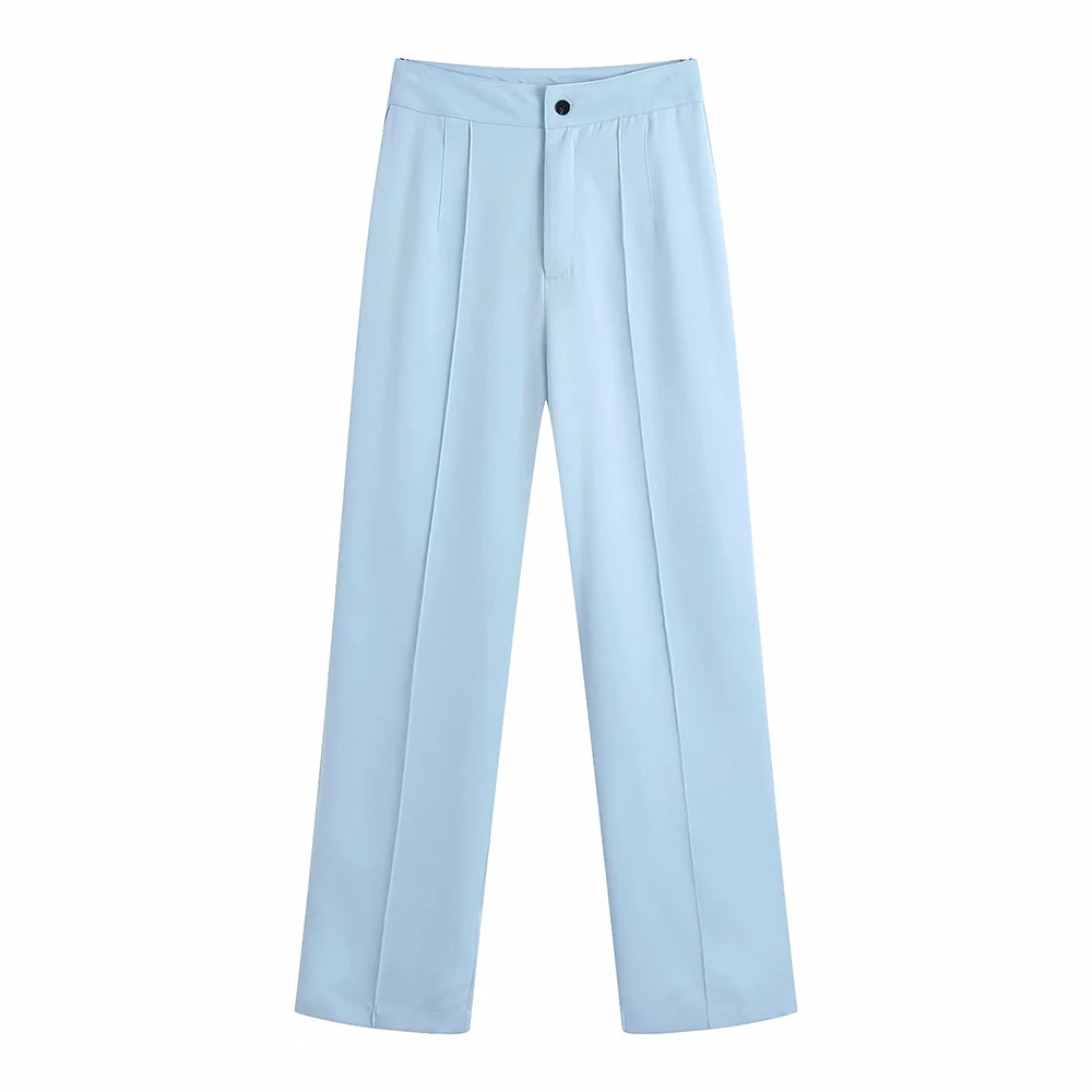 za2021 European and American casual wide suit pants women's straight loose spring and autumn high-waisted drape trousers
za2021 European and American casual wide suit pants women's straight loose spring and autumn high-waisted drape trousers