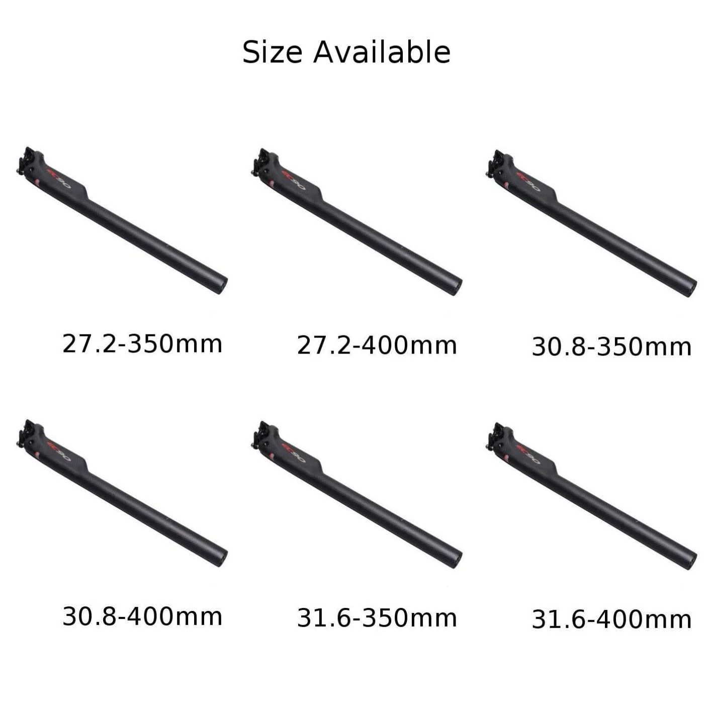 EC90 Carbon Fiber MTB Mountain Road Bike Seatpost Bicycle Seat Tube 27.2/30.8/31.6mm 350mm/400mm Adjustable Length
EC90 Carbon Fiber MTB Mountain Road Bike Seatpost Bicycle Seat Tube 27.2/30.8/31.6mm 350mm/400mm Adjustable Length