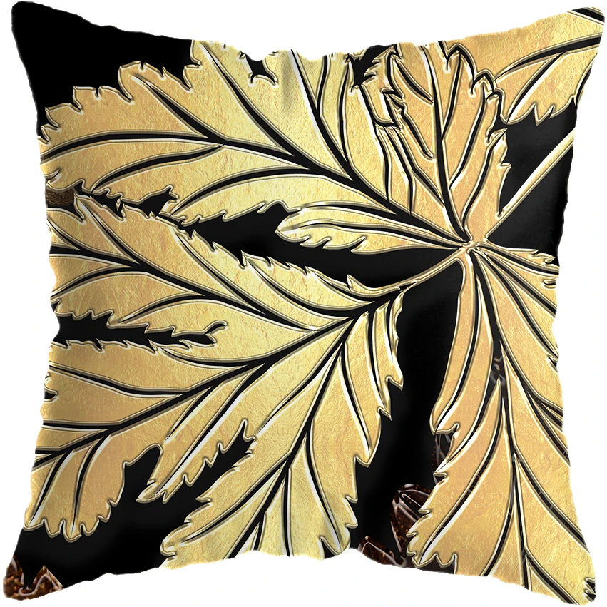 45x45cm Black Golden Leaf Pillowcase Pillowslip Black Golden Leaf Pillow Cover Sofa Bedroom Office Car Seat Home Decoration
45x45cm Black Golden Leaf Pillowcase Pillowslip Black Golden Leaf Pillow Cover Sofa Bedroom Office Car Seat Home Decoration