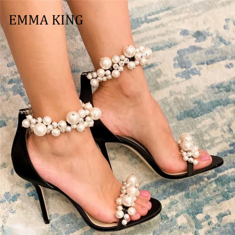Summer Women's Sandals Elegant White Pearl Leather High Heels Sandals Women Back Zipper Pumps Sexy Wedding Party Dress Shoes
Summer Women's Sandals Elegant White Pearl Leather High Heels Sandals Women Back Zipper Pumps Sexy Wedding Party Dress Shoes