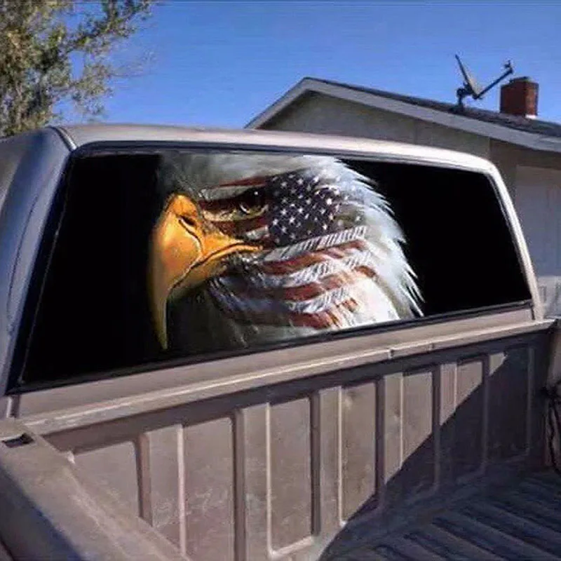 American Flag Eagle Graphic for Truck Jeep Suv Pickup 3D Rear Windshield Decal Sticker Decor Rear Window Glass Poster
American Flag Eagle Graphic for Truck Jeep Suv Pickup 3D Rear Windshield Decal Sticker Decor Rear Window Glass Poster