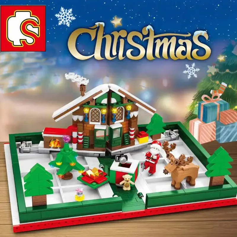 The Christmas Booklet Small Building Blocks 635 Pieces Set Toys For Children Classic 3D Building Bricks Educational Kids Toys
The Christmas Booklet Small Building Blocks 635 Pieces Set Toys For Children Classic 3D Building Bricks Educational Kids Toys