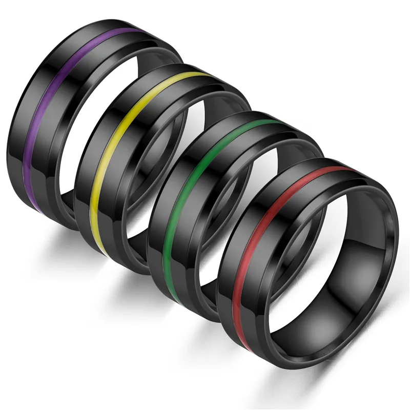 Bague Homme Men's Ring Titanium Ring Black Epoxy Stainless Steel Ring For Man Accessories Couple Gift Fashion Jewelry 2022 Trend
Bague Homme Men's Ring Titanium Ring Black Epoxy Stainless Steel Ring For Man Accessories Couple Gift Fashion Jewelry 2022 Trend