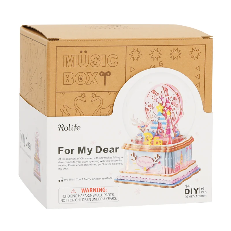 Robotime DIY Wooden Ferris Wheel Model Music box Toys For Children Girls Christmas Birthday Gift
Robotime DIY Wooden Ferris Wheel Model Music box Toys For Children Girls Christmas Birthday Gift