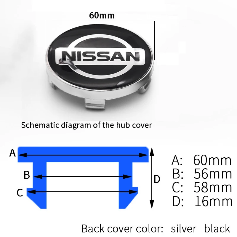 Car wheel center hub caps luxury cover for wheel car accessories 4pcs 60mm for NISSAN-DAYZ 370Z GT-R Note sway march Sentra Leaf
Car wheel center hub caps luxury cover for wheel car accessories 4pcs 60mm for NISSAN-DAYZ 370Z GT-R Note sway march Sentra Leaf