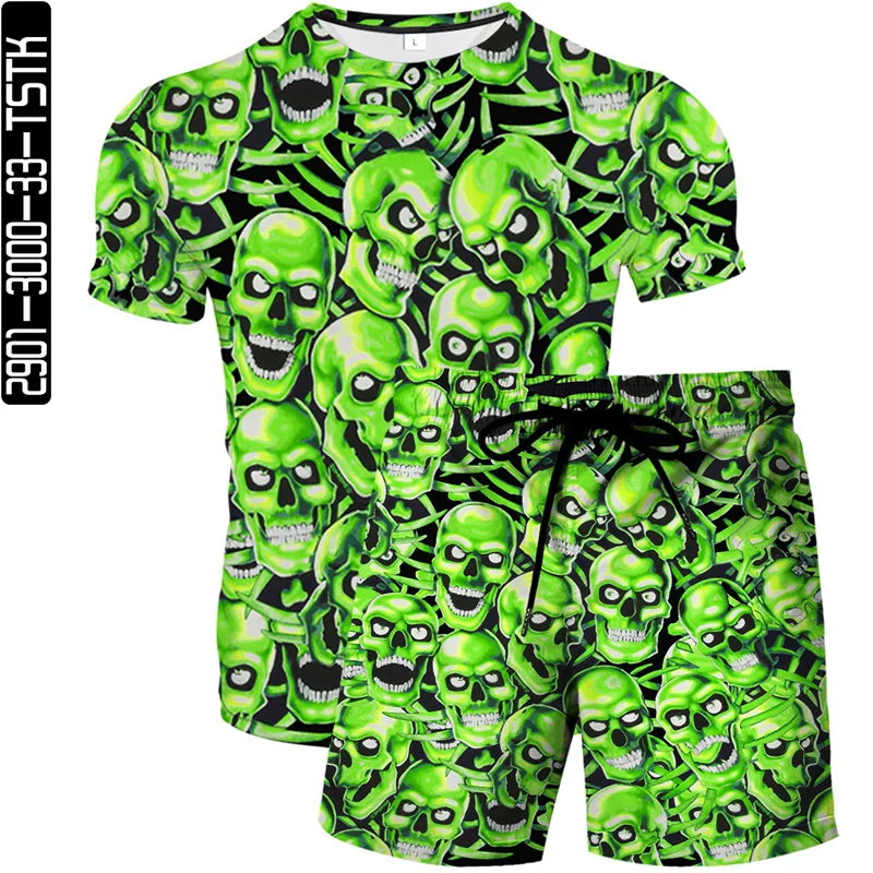 2021 new men's and women's color 3D printing T-shirt summer color short-sleeved boutique men's 3D skull element printing
2021 new men's and women's color 3D printing T-shirt summer color short-sleeved boutique men's 3D skull element printing