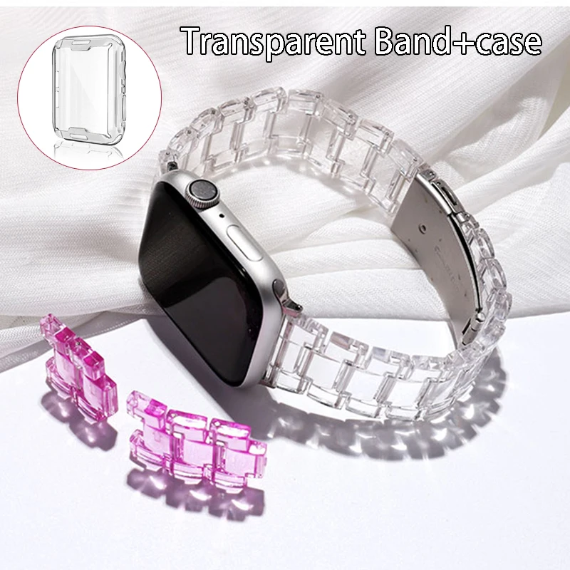 Watch strap case for apple watch 6 5 4 band 42mm 38mm correa transparent steel for iwatch 6 series 5 4 3/2 watchband 44mm 40mm
Watch strap case for apple watch 6 5 4 band 42mm 38mm correa transparent steel for iwatch 6 series 5 4 3/2 watchband 44mm 40mm