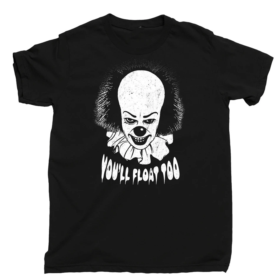 Pennywise танцующий Клоун Футболка Тим Карри Стивен Кинг это книга фильм Dvd Винтаж