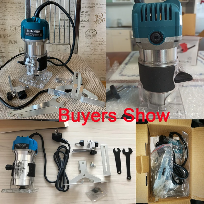 800W Electric Hand Trimmer Router Wood Carving Machine With Carrying Case Woodworking Wood Milling Slotting Machine
800W Electric Hand Trimmer Router Wood Carving Machine With Carrying Case Woodworking Wood Milling Slotting Machine