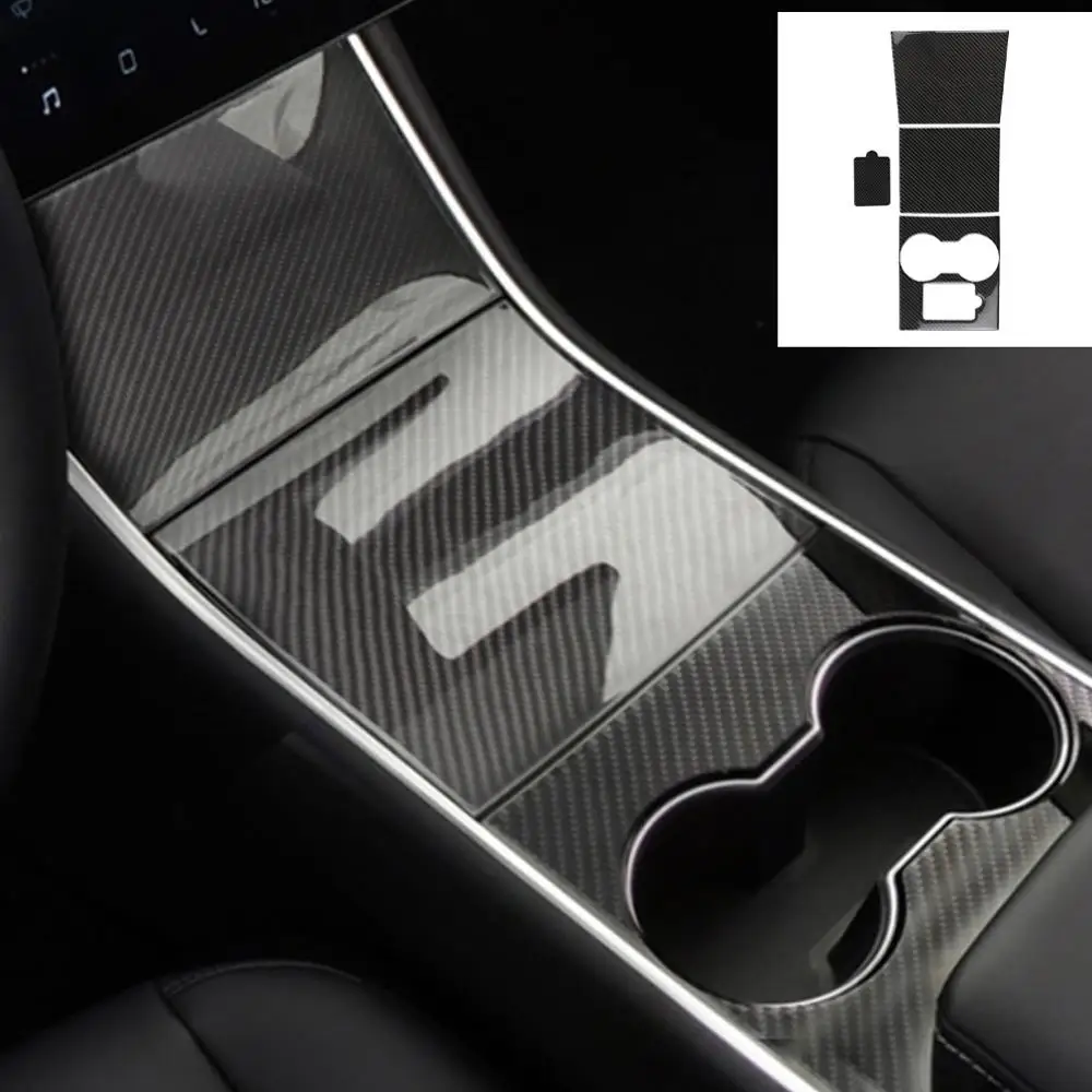 For Tesla Model 3 Carbon Fiber Center Console Water Cup Trim Sticker Decor Cover For Model 3 2017 2018 2019 2020 Car Styling
For Tesla Model 3 Carbon Fiber Center Console Water Cup Trim Sticker Decor Cover For Model 3 2017 2018 2019 2020 Car Styling