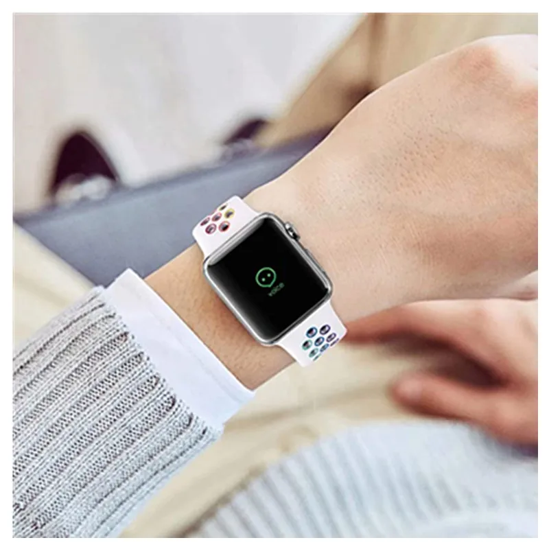 Ремешок Pride Edition для Apple watch band 44 мм 40 силиконовый браслет iwatch 42 38 series 3 4 5 SE 6 |
