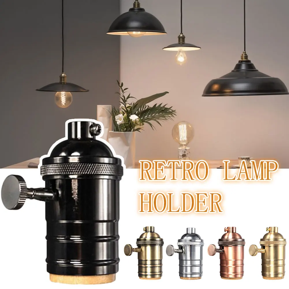 E27 Lamp Holder Vintage Edison bulb Base 250V Aluminum Light Socket Industrial Retro Pendant Fittings Lampholders Fixture
E27 Lamp Holder Vintage Edison bulb Base 250V Aluminum Light Socket Industrial Retro Pendant Fittings Lampholders Fixture