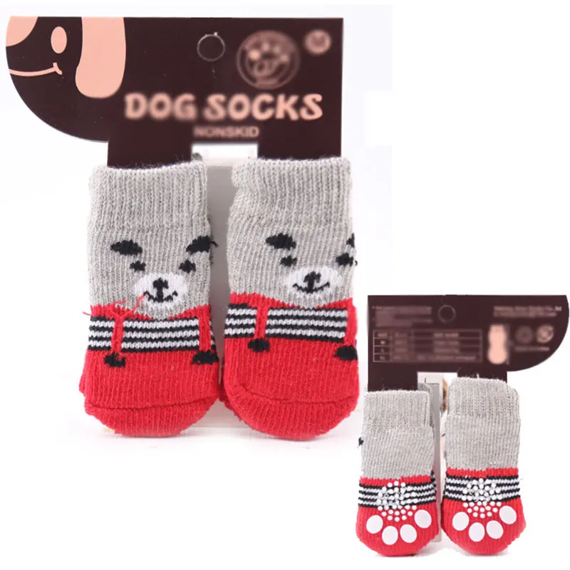 4Pcs Warm Puppy Dog Shoes Soft Pet Knits Socks Cute Cartoon Anti Slip Skid Socks For Small Dogs Breathable Pet Products S/M/L
4Pcs Warm Puppy Dog Shoes Soft Pet Knits Socks Cute Cartoon Anti Slip Skid Socks For Small Dogs Breathable Pet Products S/M/L