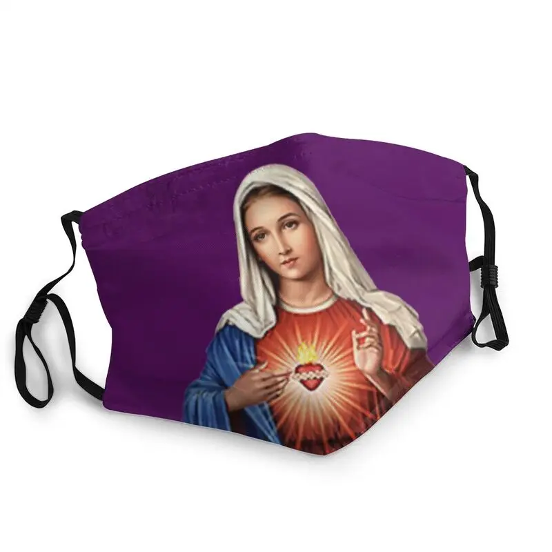 

Mary Our Lady Of Perpetual Help Mother Of God Reusable Face Mask Virgin Mary Dustproof Protection Cover Respirator Mouth Muffle