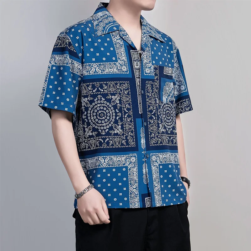 Men Shirts 2021 Summer Hawaiian Shirt Camisas Casual One Button Wild Shirts Printed Short Sleeve Blouses Tops
Men Shirts 2021 Summer Hawaiian Shirt Camisas Casual One Button Wild Shirts Printed Short Sleeve Blouses Tops