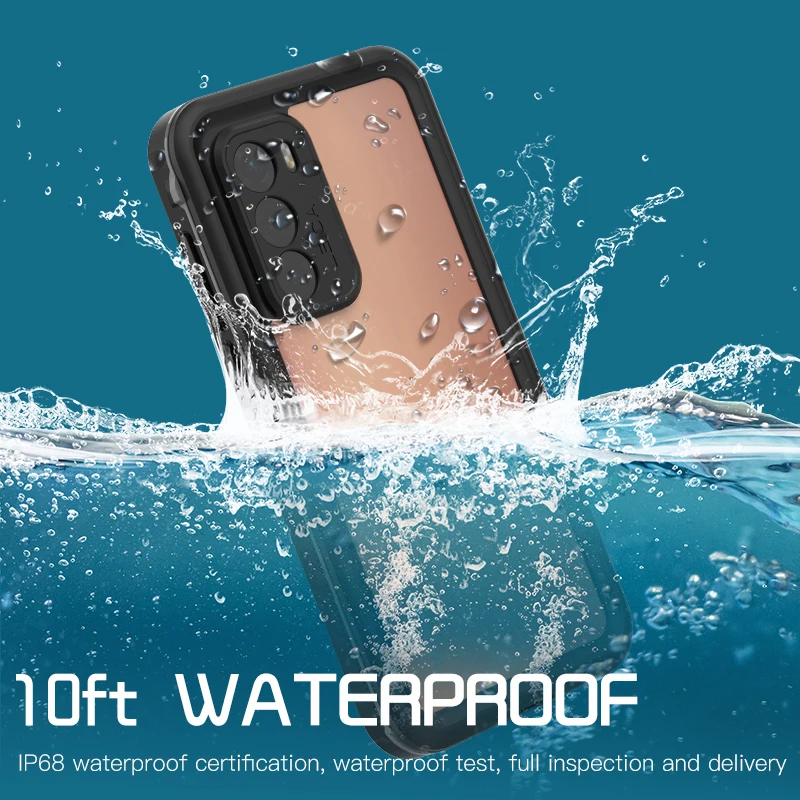 Водонепроницаемый чехол для huawei p40 pro мягкий прозрачный пылезащитный дайвинга