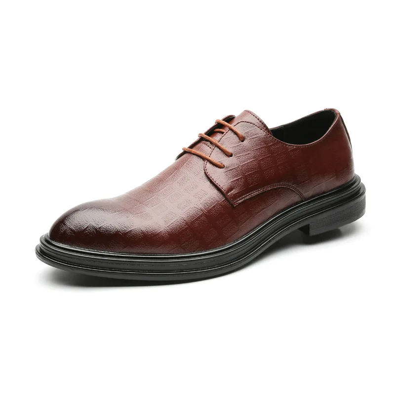 New Fashion Leather Shoes Men Brogues Footwear Soft PU Business Shoes Casual Male Footwear Black Brown A2406
New Fashion Leather Shoes Men Brogues Footwear Soft PU Business Shoes Casual Male Footwear Black Brown A2406