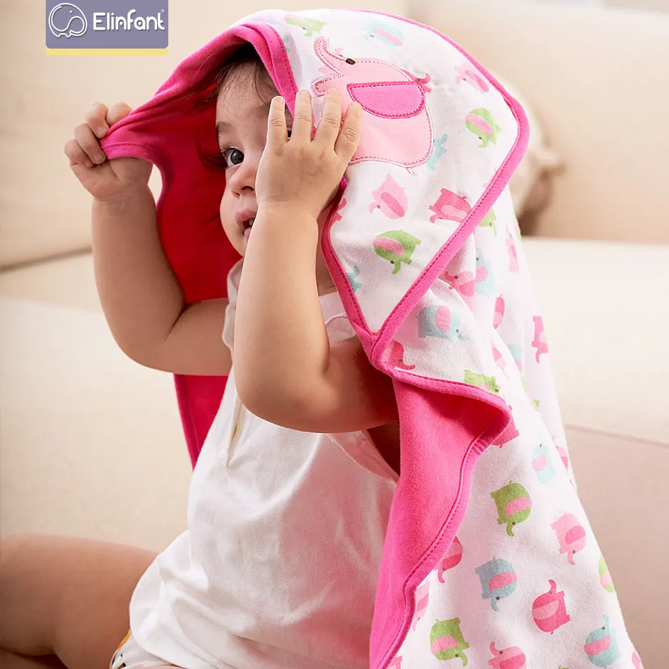 Elinfant 78*78 см 1 предмет банное полотенце с капюшоном для маленьких детей Детский