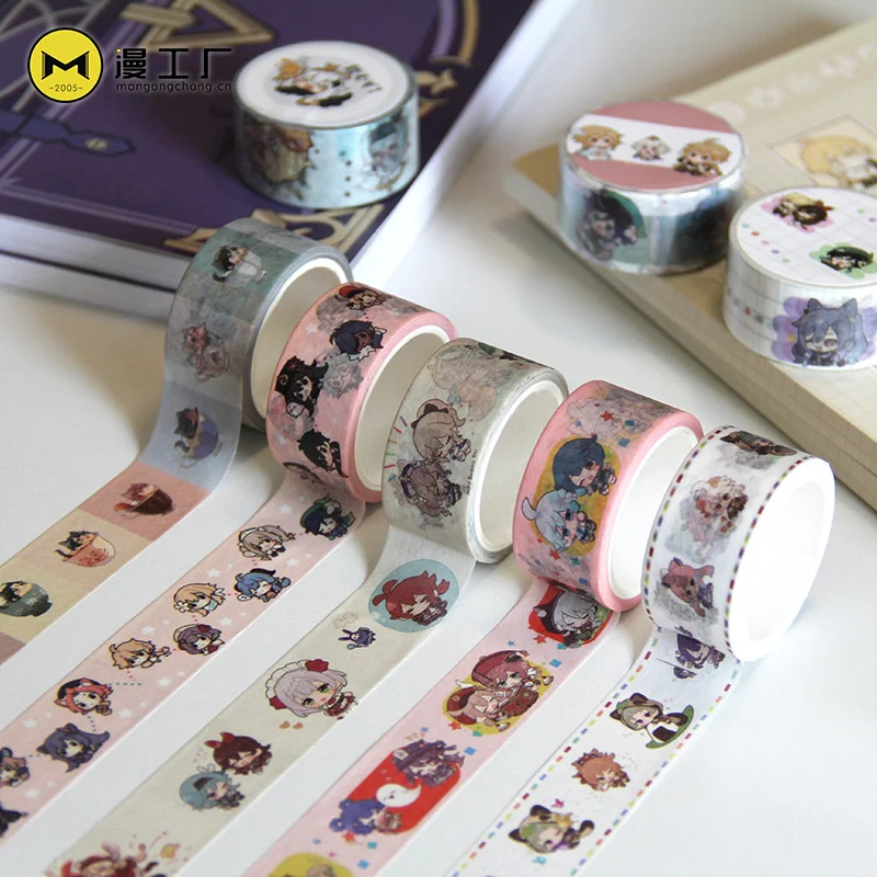 1 Pcs New 2cm*5m Anime Genshin Impact Venti Zhongli DIY Masking Adhesive Washi Tapes Stickers School Stationery Cosplay Toys
1 Pcs New 2cm*5m Anime Genshin Impact Venti Zhongli DIY Masking Adhesive Washi Tapes Stickers School Stationery Cosplay Toys